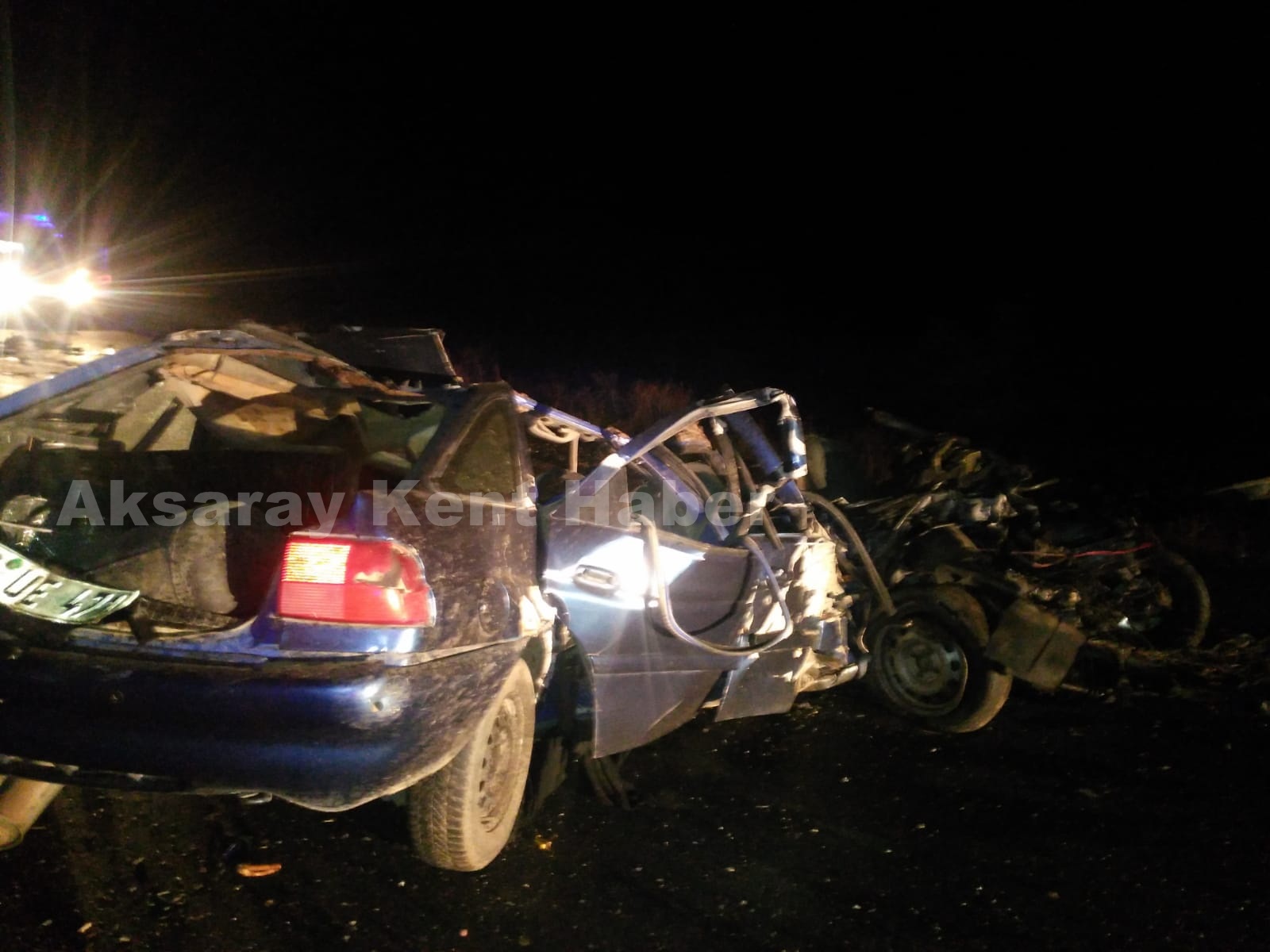 Aksaray da Trafik kazası Ölü Ve Yaralılar Var